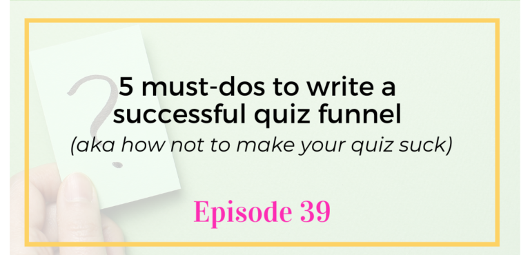 Digital Marketing Virtual Assistant Training Episode 39 5 must-dos to write a successful quiz funnel with Chanti Zak